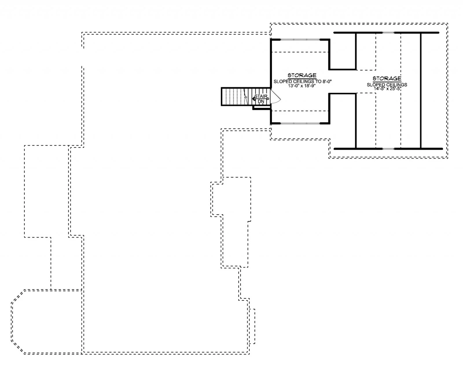 CHD-18133 Beach House Plan – Basement Floor Plan