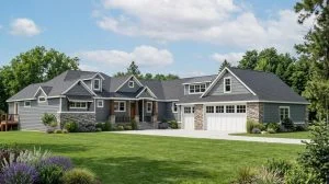 CHD-18133 Beach House Plan – Front Elevation