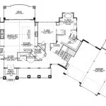 CHD-18136 Cottage House Plan – Main Floor Plan