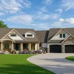 CHD-18136 Cottage House Plan – Front Elevation