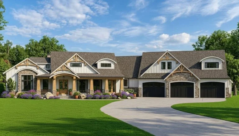 CHD-18136 Cottage House Plan – Front Elevation
