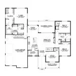 CHD-18137 Country House Plan – Main Floor Plan