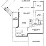 CHD-18139 Beach House Plan – Basement Floor Plan