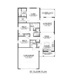 CHD-1816 Country House Plan – Main Floor Plan