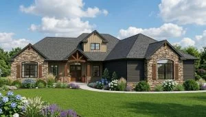 CHD-1893 Cottage House Plan – Front Elevation