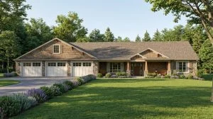 CHD-1898 Country House Plan – Front Elevation