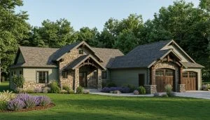 CHD-1903 Country House Plan – Front Elevation