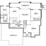 CHD-1907 Beach House Plan – Basement Floor Plan