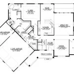 CHD-19106 Cottage House Plan – Main Floor Plan