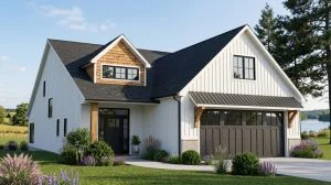 CHD-1915 Beach House Plan – Front Elevation