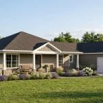 CHD-1920 Cottage House Plan – Front Elevation