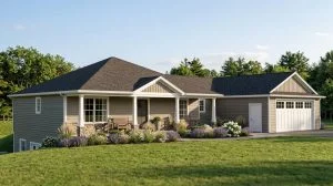 CHD-1920 Cottage House Plan – Front Elevation