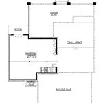 CHD-1924 Beach House Plan – Basement Floor Plan