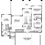 CHD-1924 Beach House Plan – First Floor Plan