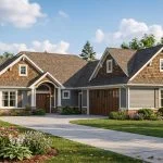 CHD-1925 Cottage House Plan – Front Elevation