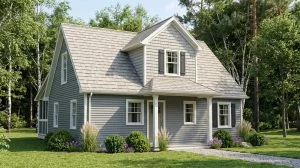 CHD 1936 Beach House Plan – Front Elevation