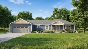 CHD-1940 Cottage House Plan – Front Elevation