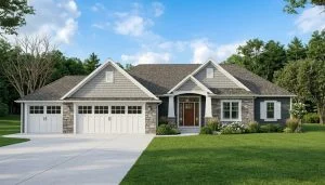 CHD-1941 Cottage House Plan – Front Elevation