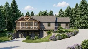 CHD-1996 Cottage House Plan – Front Elevation