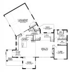 CHD-1998 Cottage House Plan – Main Floor Plan
