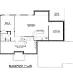 CHD-2001 Cottage House Plan – Basement Floor Plan