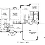CHD-2001 Cottage House Plan – First Floor Plan