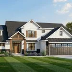 CHD-2001 Cottage House Plan – Front Elevation