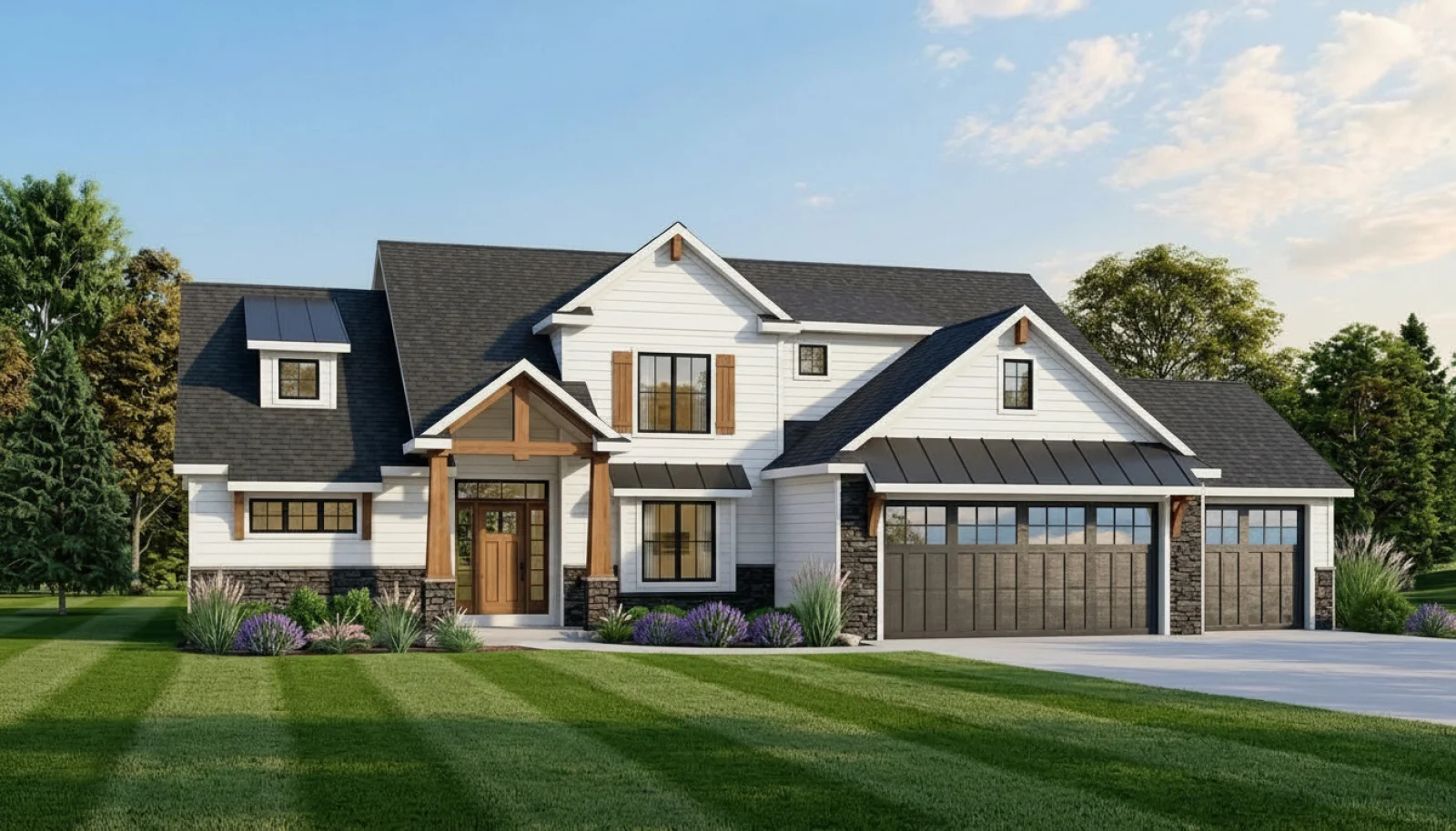 CHD-2001 Cottage House Plan – Front Elevation
