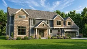 CHD-2002 Cottage House Plan – Front Elevation
