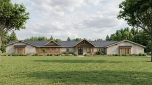 CHD-2008 Cottage House Plan – Front Elevation