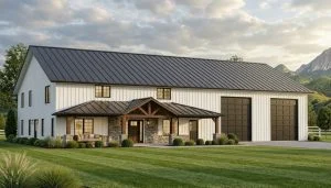 CHD-2009 Country House Plan – Front Elevation