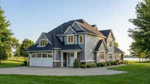 CHD-20100 Beach House Plan – Front Elevation