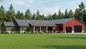 CHD-20101 Country House Plan – Front Elevation