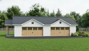 CHD-20103 Country House Plan – Front Elevation