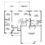 CHD-20105 Cottage House Plan – Main Floor Plan