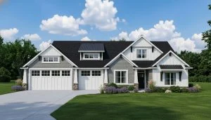 CHD-20113 Cottage House Plan – Front Elevation