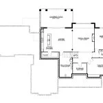 CHD-2012 Cottage House Plan – Basement Floor Plan