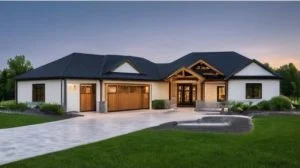 CHD-2022 Cottage House Plan – Front Elevation