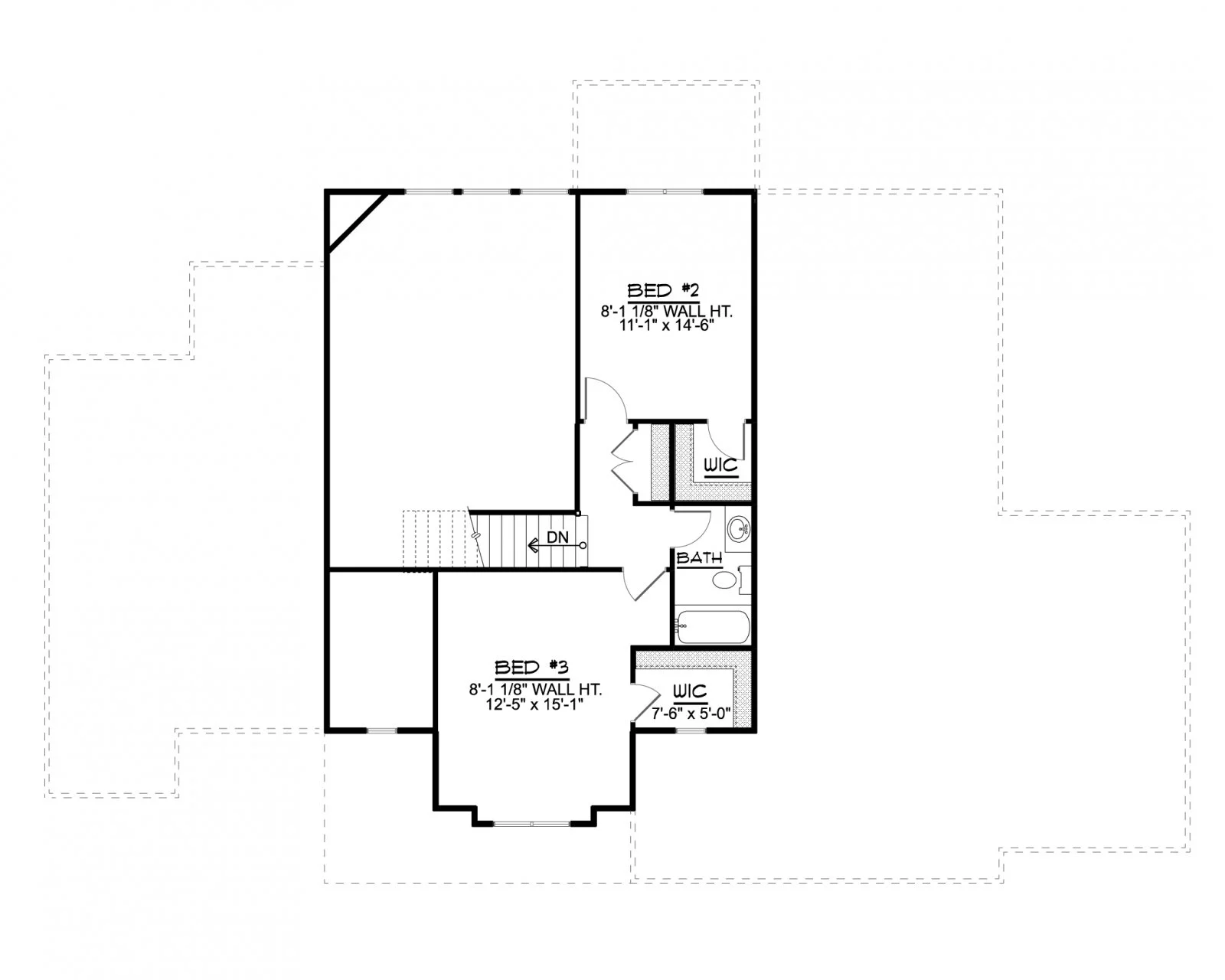 CHD-2028 Country House Plan – Second Floor Plan