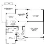 CHD-2031 Beach House Plan – First Floor Plan
