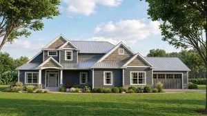 CHD-2032 Cottage House Plan – Front Elevation