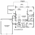CHD-2054 Beach House Plan – Main Floor Plan