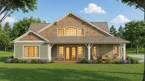 CHD-2057 Cottage House Plan – Front Elevation