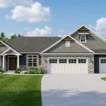 CHD-2059 Cottage House Plan – Front Elevation