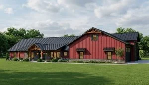 CHD-2060 Country House Plan – Front Elevation