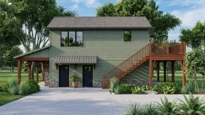 CHD-2066 Cottage House Plan – Front Elevation