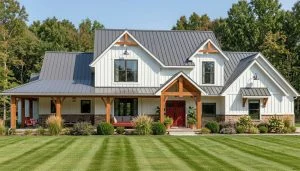 CHD-2071 Country House Plan – Front Elevation