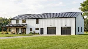 CHD-21107 Barndominium House Plan – Front Elevation