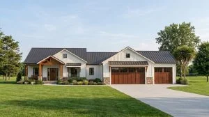 CHD-21121 Country House Plan – Front Elevation