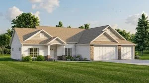 CHD-21141 Country House Plan – Front Elevation